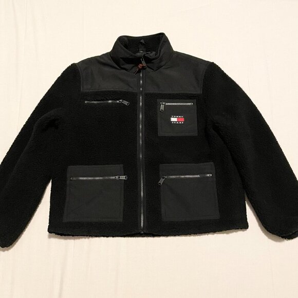 Tommy Hilfiger Jeans Fleece Jacket Womens Size Medium - Picture 1 of 16